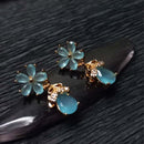 Blue Flower Earring