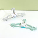 41 Cm Plastic Coating Clothes Hanger with Hooks and Nonslip Bars (8-Pack)