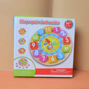 New Classic Toys Wooden Multi Clock Puzzle for Toddlers 2 Years and Up Educational Toys and Color Perception Toy for Preschool Age Toddlers Boys Girls