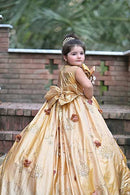 "Shaham Gold Dress" ( 5 to 8 Years)