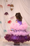 3 Layers multicolor princess frock