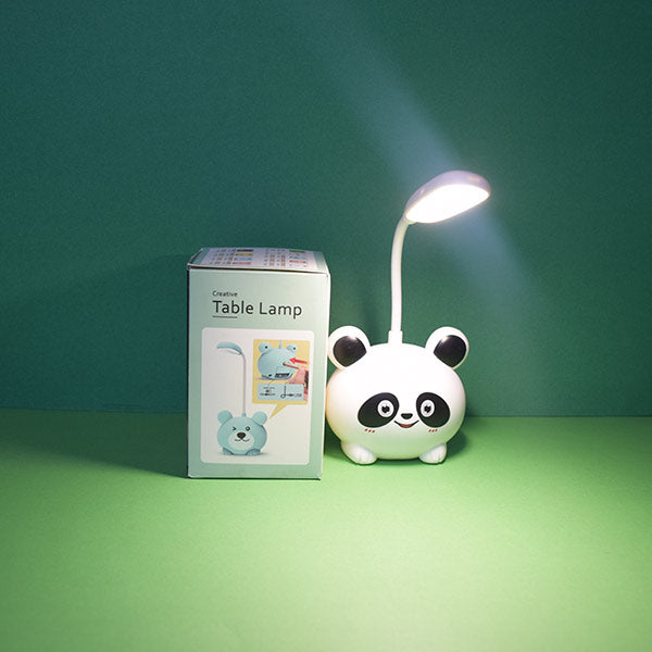 Cute Panda Style  Rechargeable Table Lamp with Charging Cable