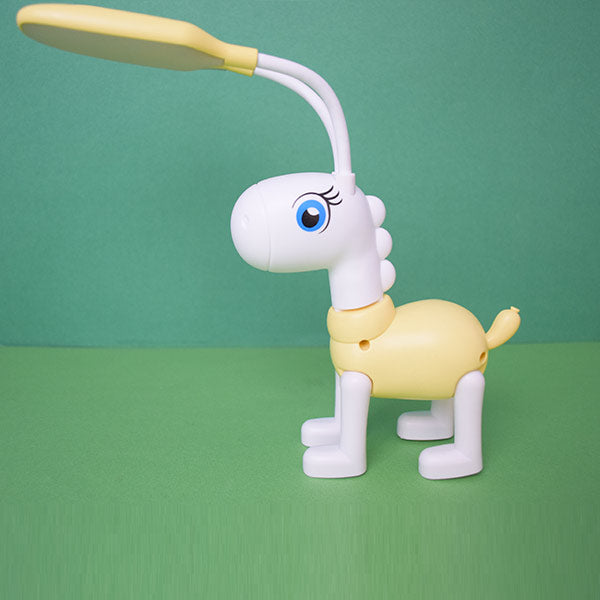 Deer Style Multifunctional Double Headed Table Lamp With Charging Cable