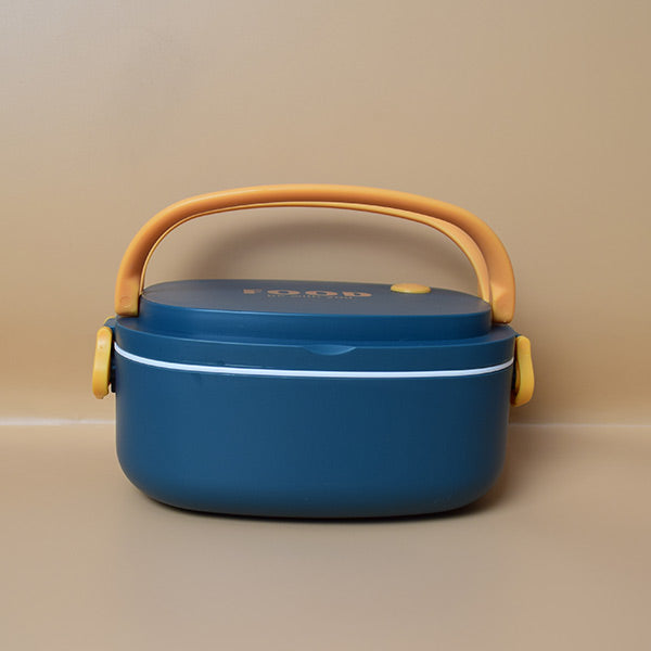 "Be with you" Double Layer Lunch Box With Spoon And Carry with Handle. (Price for 1 piece)