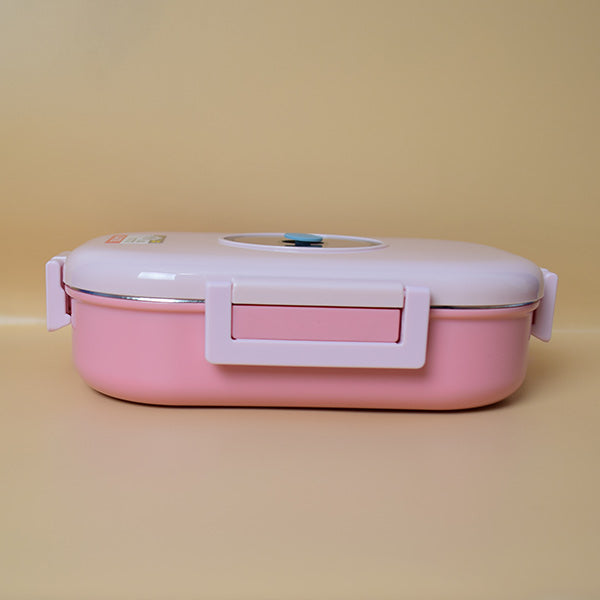 Single Compartment Insulated Lunch Box Stainless Steel with Airtight Lid.