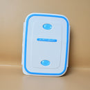 2 Compartments Lunch Box with spoon and airtight double side lock. ( Price For 1 Piece)