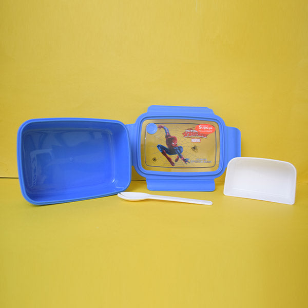 Different Character Lunch Box With Spoon.  ( Price For 1 Piece)