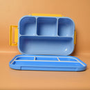 Lucky Unicorn and Starry Astro Lunch Box with 4 compartments and Double Side Airtight Lock.