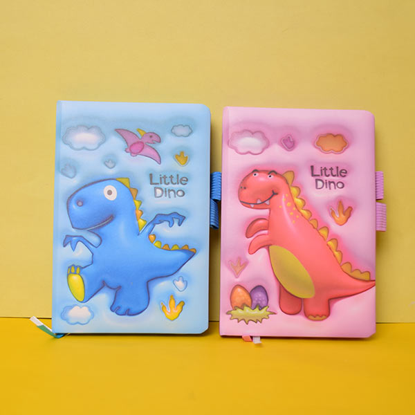 Little Dinosaur Note Book With Elastic Band. All Memorable or important things in the notebook at any time. (Price For 1 Piece)