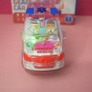 Electric Universal Rescue Bus With Visible Colored Moving Gears Fun Early Educational Toys For Toddlers Gifts.