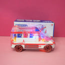 Electric Universal Rescue Bus With Visible Colored Moving Gears Fun Early Educational Toys For Toddlers Gifts.