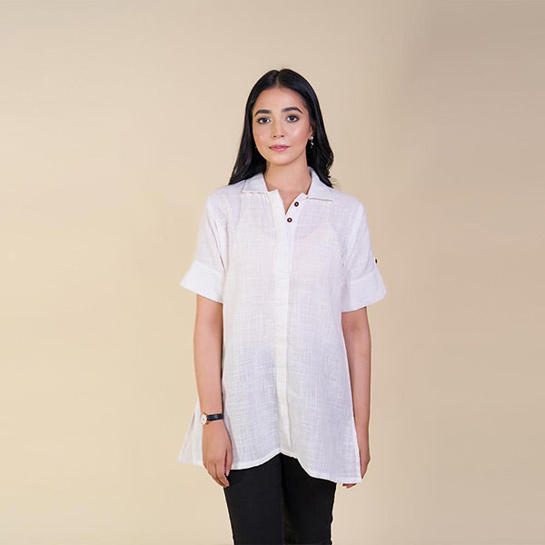 Platinum white Regular Fit Shirt (Women) Small, Medium, Large