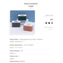 Rectangular Box for Tissues – Medium