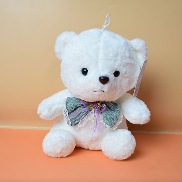 Soft Fluffy Cute Teddy Bear With Colorful Bow, Soft Plush Toy for Your Loved Ones. (Price for 1 piece)