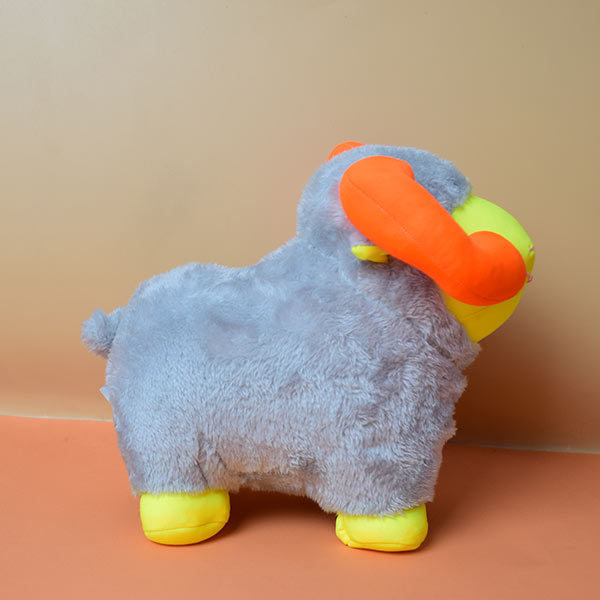 Soft And Fluffy Sheep With  Horns Stuffed Animal Toy For Kids. (price for 1 piece)