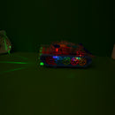 Transparent Mechanical Police Army Tank Car Toy for Kids with Gear Technology 3D Light, Musical Sound & 360 Degree Rotation (Gear Army Tank)…
