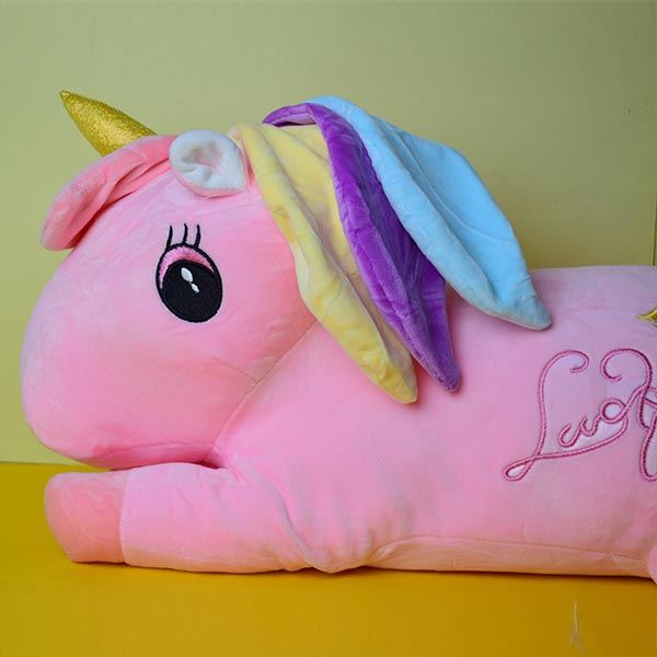 Unicorn Plush Doll Cute Filled With Blanket | Baby Sleeping Pillow Children Bedroom Decoration Toy