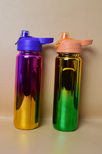 Stylish Multi-color Stainless Steel Water Bottle Hot & Cool Water Bottle with Carry Handle.