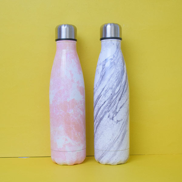 Marble Look Stainless Steel Flask Water Bottle For Girls And Boys. ( Price For 1 Piece)