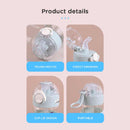 650ml/21.9fl.oz. Non-Slip Flip-Top Straw Plastic Cup (Blue)