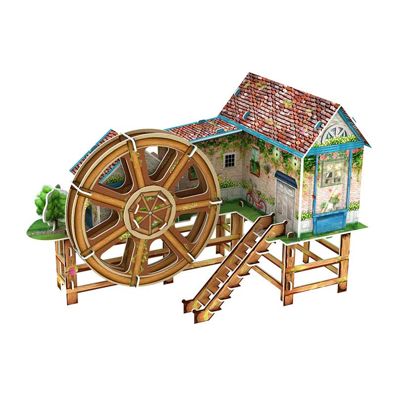 Waterwheel Villa Jigsaw Puzzle (ZM-304)