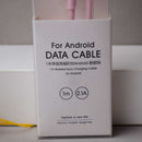 1 meter single right angle knitted Android data cable (pink)