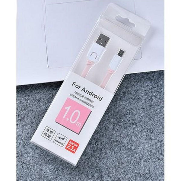 Android High Quality Cable Usb - Pink- 1 Meter