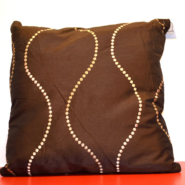 Silk Fabric Embroidered With Tassels Sofa Cushion