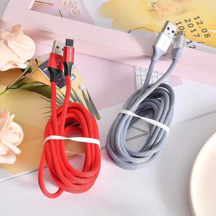 TYPE-C fabric data cable (red)