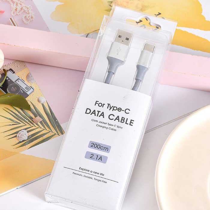TYPE-C fabric data cable (blue)