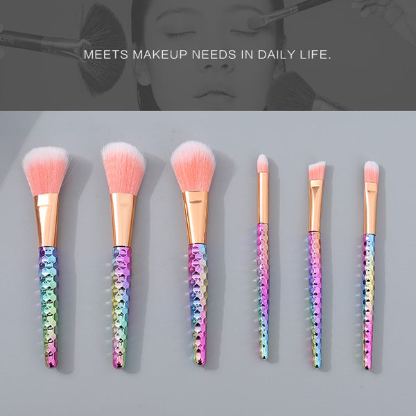 Dazzling Electroplated Series Makeup Brush Set