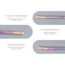 Dazzling Electroplated Series Makeup Brush Set