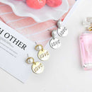 Nordic fashion love pearl earrings