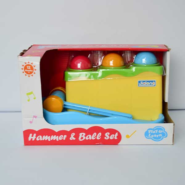 Hammer Table Ball Pound Toy for Kids | Educational Activity Game Different Colored Balls & 1 Hammer For Toddler Infants