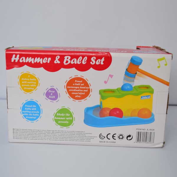 Hammer Table Ball Pound Toy for Kids | Educational Activity Game Different Colored Balls & 1 Hammer For Toddler Infants