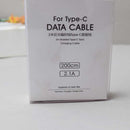 2m reflective knitted line TYPE-C data line (cold gray)