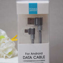 1 meter single right angle knitted Android data cable (gray)