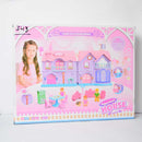 Pretty Girl Doll House In A Villa Style With Music & Light | Happy Family Doll House