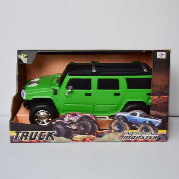 Pull Back Hummer Die Cast Truck Toys For Kids Friction Cars Die-Cast Cars Toys | Rust Red/Yellow/Green
