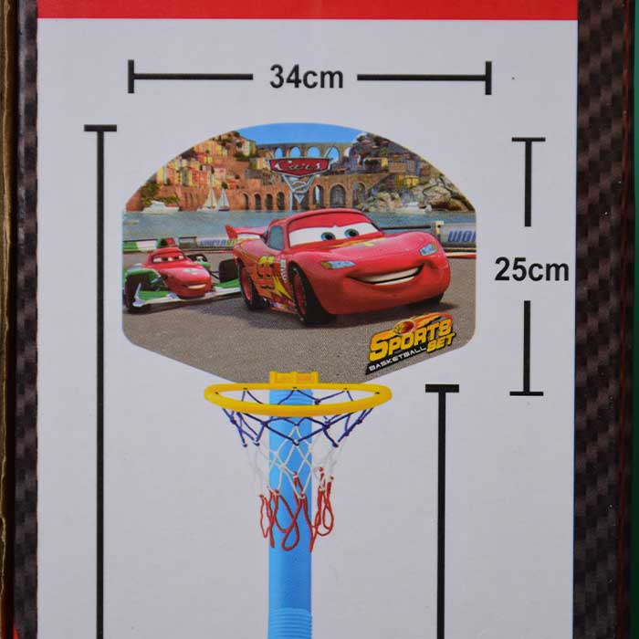 Disney Car Height Adjustable Shooting Champ Basketball Set | Basketball Suit Play Set For Kids 3+