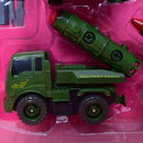 Minatory Force Truck Toy Set For Kids With Missiles - Green