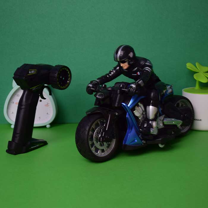 High Speed Cross Country RC Remote Control Stunt | Motorcycle with Riding Figure 2.4G 1/10