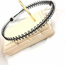 Personality black water drip necklace