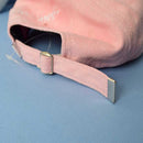 Suede Simple Plain Children Baseball Cap (Pink)