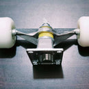 Professional Skateboard Truck With Wheels (19X8CM) (4 Wheels + 2 Trucks With Bearings+ 2 Riser Pads)