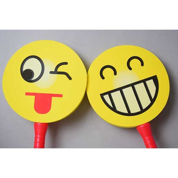 Emoji Foam Paddle Game Set with Hand Held Sponge Ball | Perfect For Early Age Child