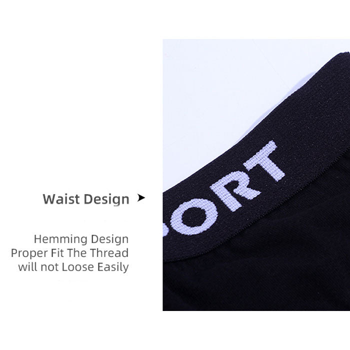 Sports Solid Color Briefs for Men's Underwear  In Black Color (XXL)