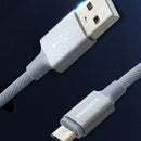 1 Meter Braided Micro-USB Cable (Gray)