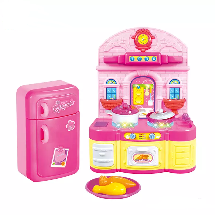 Kitchen Playset Toys With Pink Color | Kitchen Room and All Kitchen Accessories