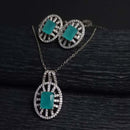 Turquoise Earring & Necklace Set
